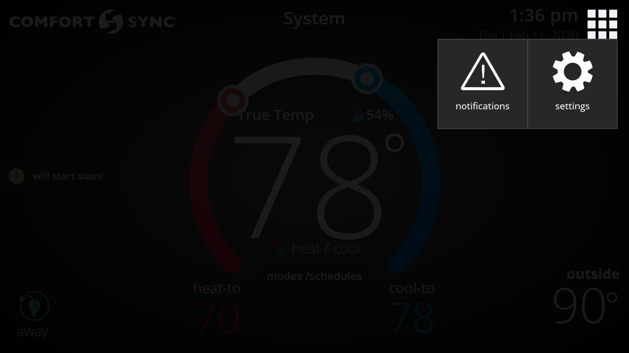 Settings Option